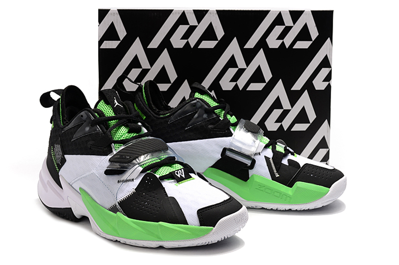 Jordan Why Not Zer0.3 White Green Black Shoes - Click Image to Close